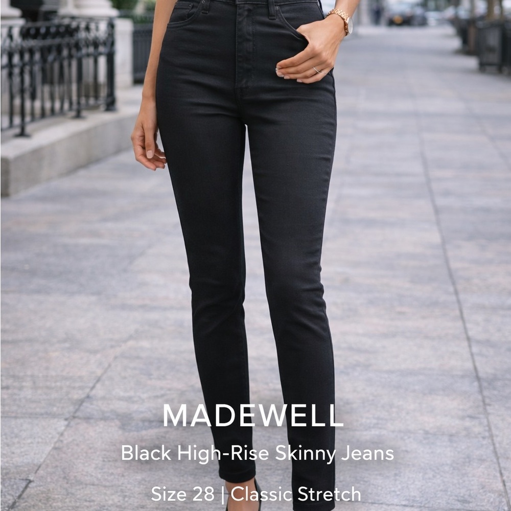 Madewell Charcoal High-Rise Jeans